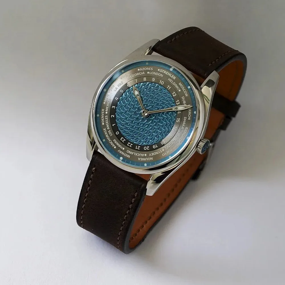 Strehler Säntis world timer watch