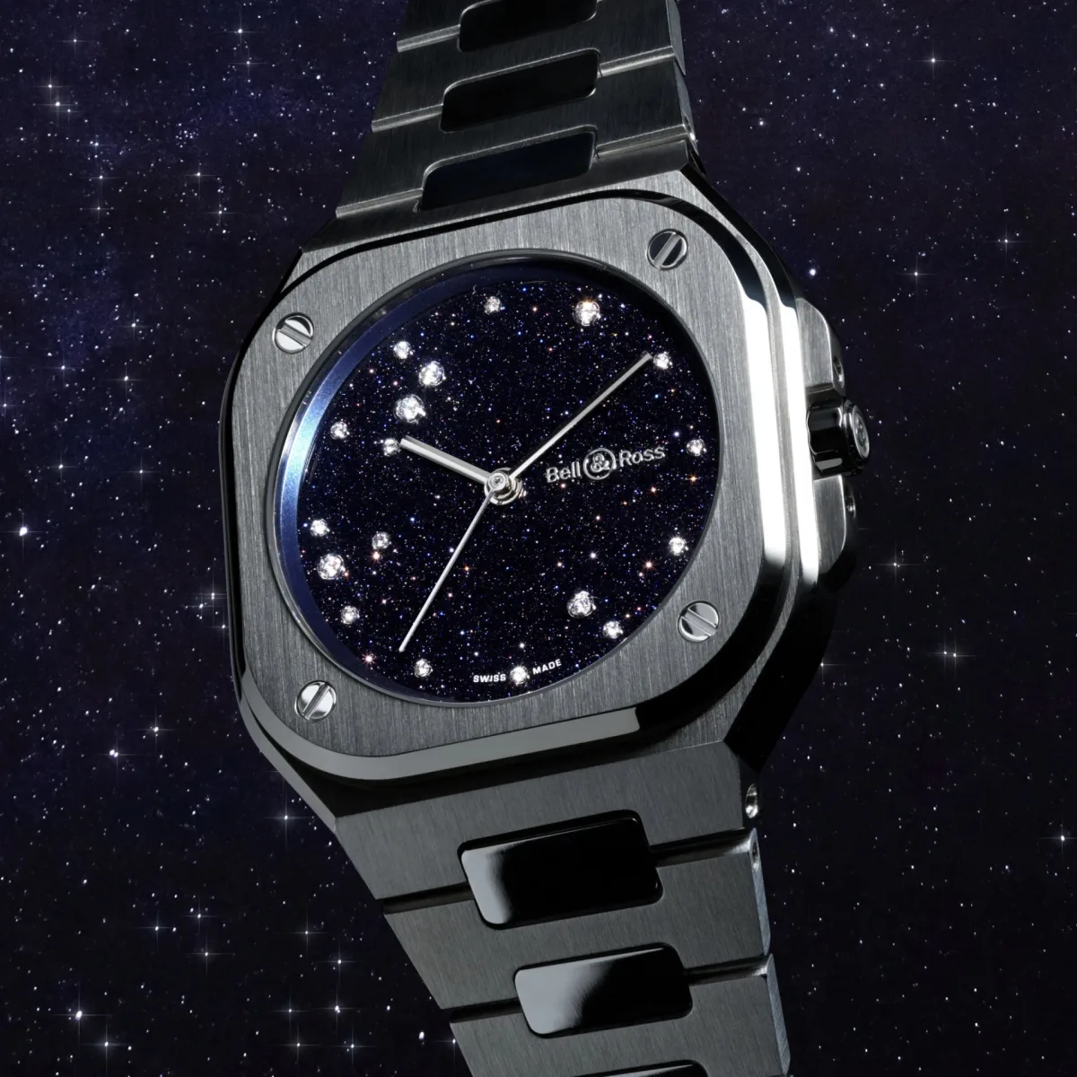 Bell & Ross BR-05 36mm Blue Diamond Eagle with constellation design