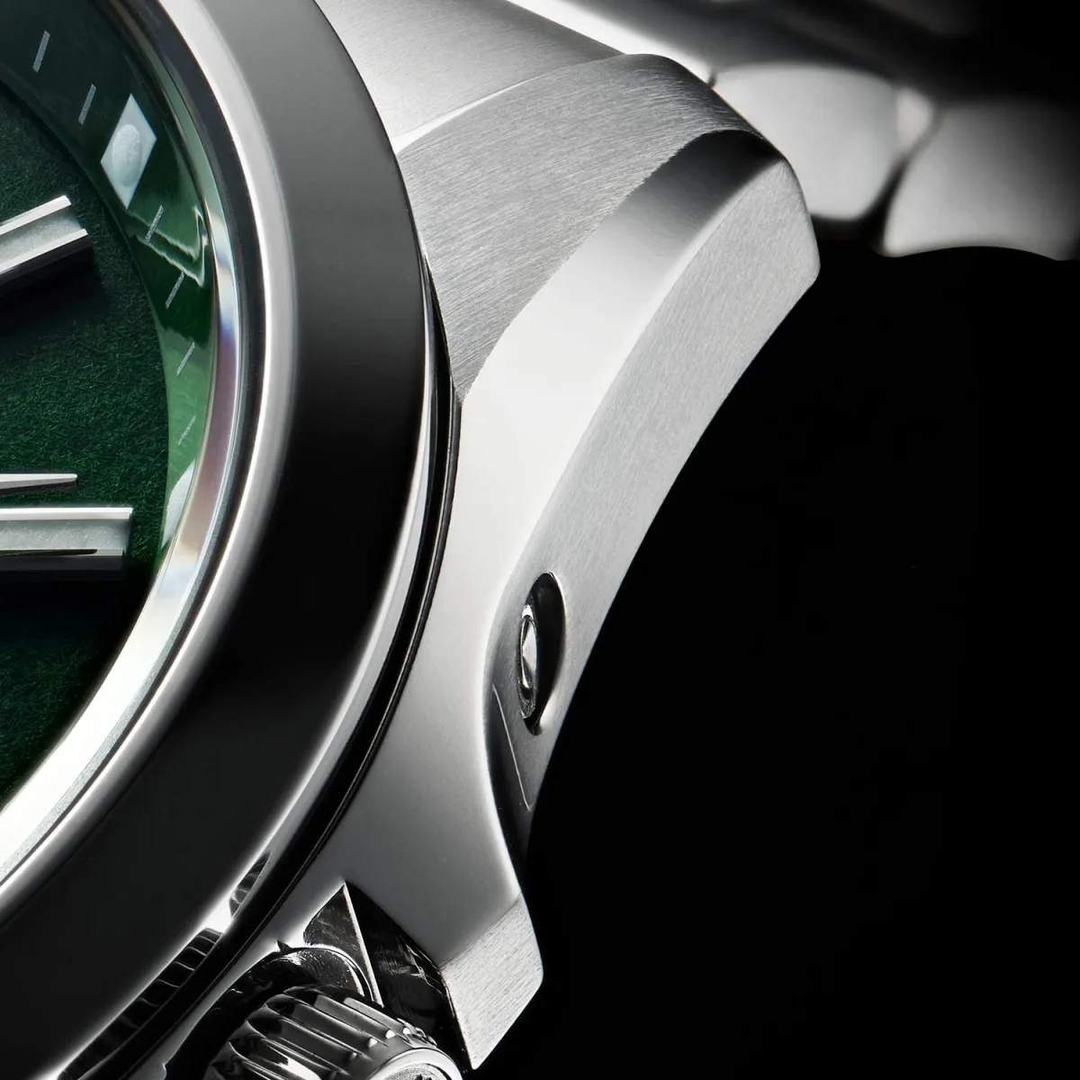 Golden eagle emblem on the Citizen watch dial