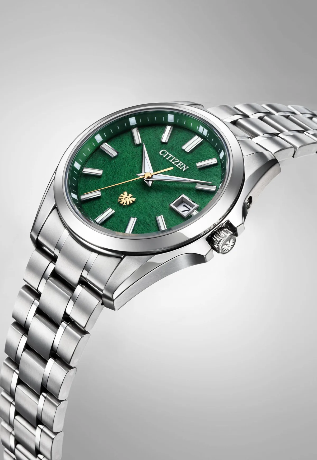 Citizen watch crown with eagle emblem