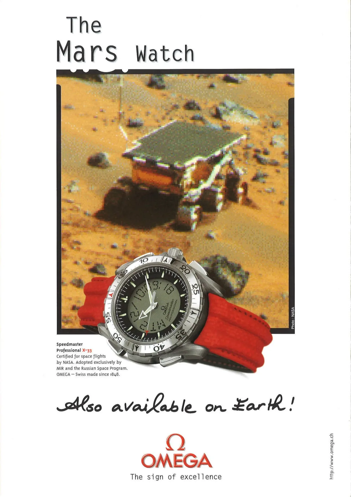 Omega Speedmaster X-33 3290.50 featuring ana-digi display