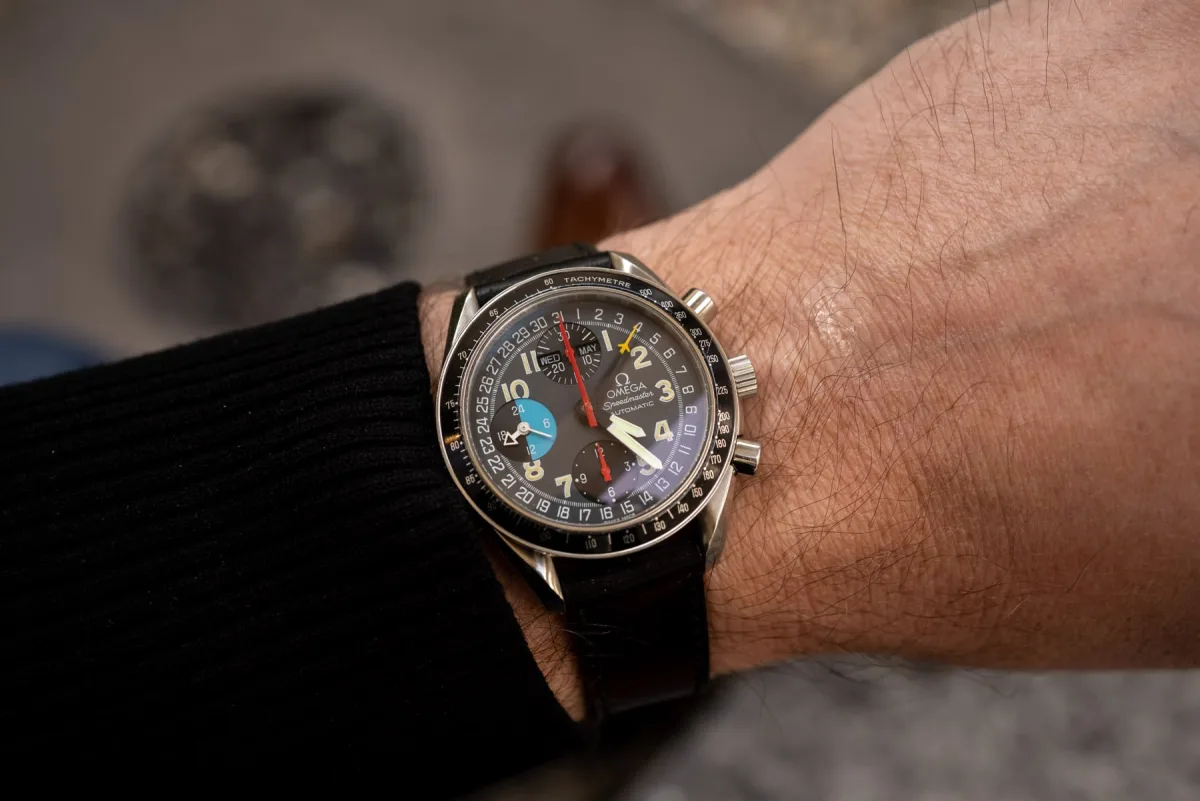 Omega Speedmaster Broad Arrow on wrist