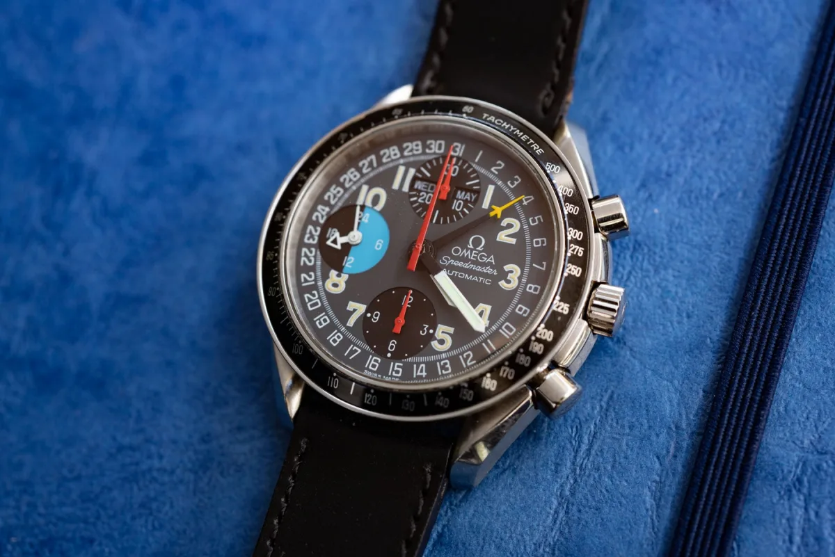 Omega Speedmaster Mk40 3820.53 with colorful dial