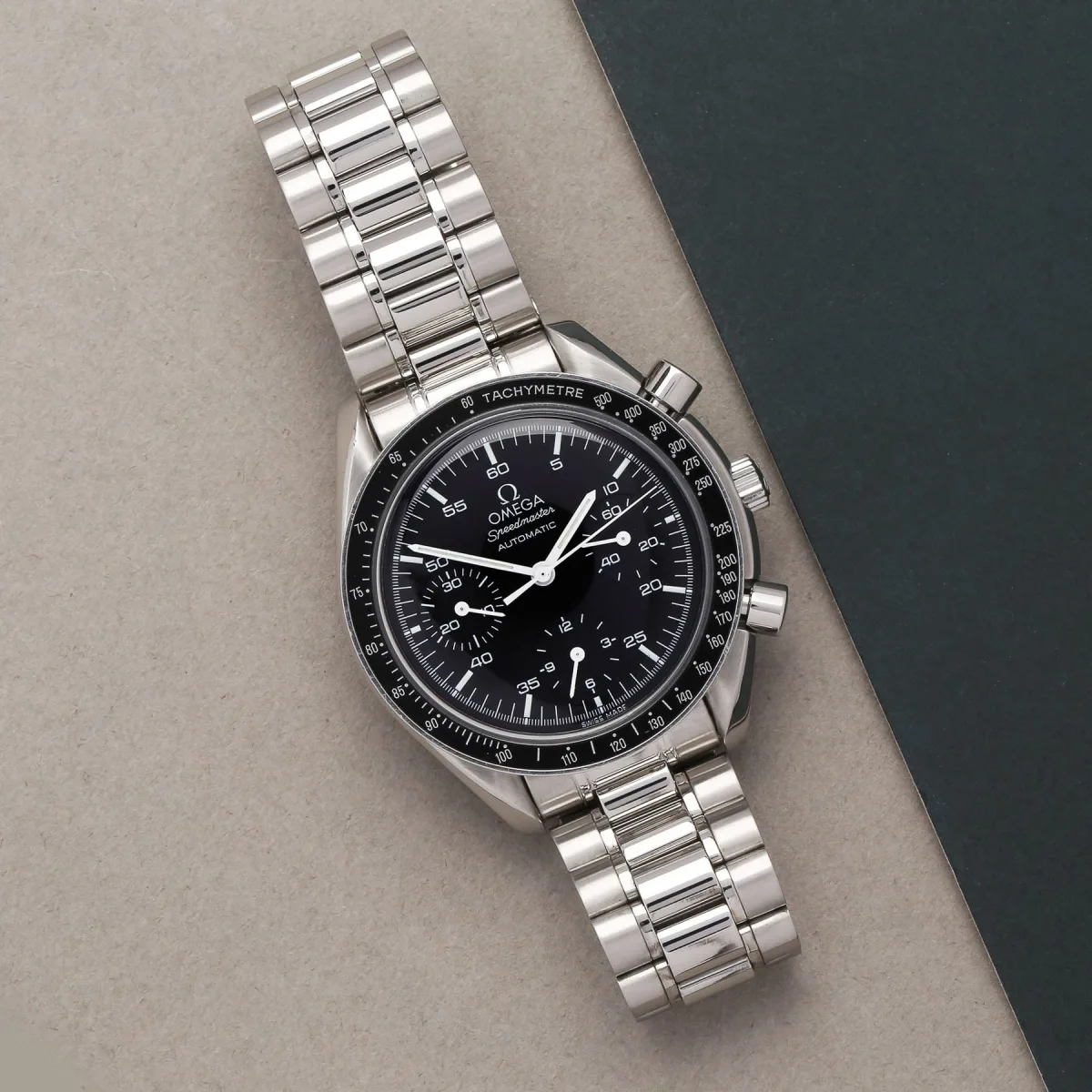 Omega Speedmaster Mk40 with visible calendar corrector