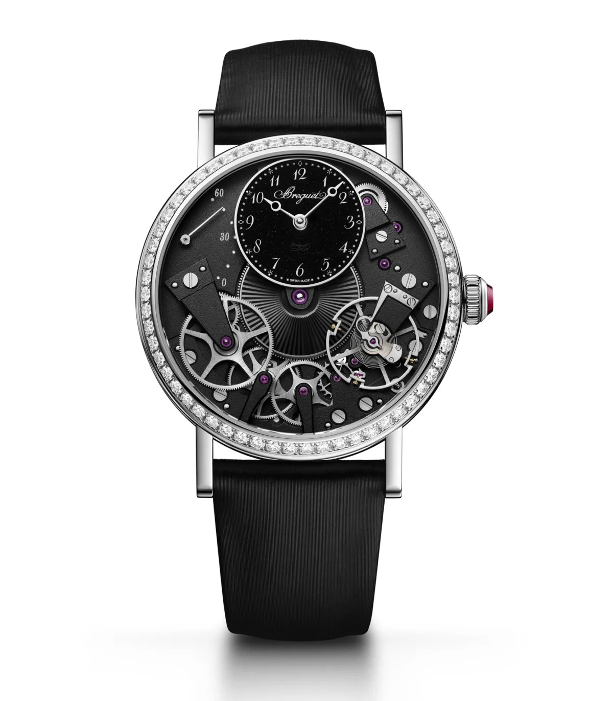 Black movement of Breguet Tradition Seconde Rétrograde 7038