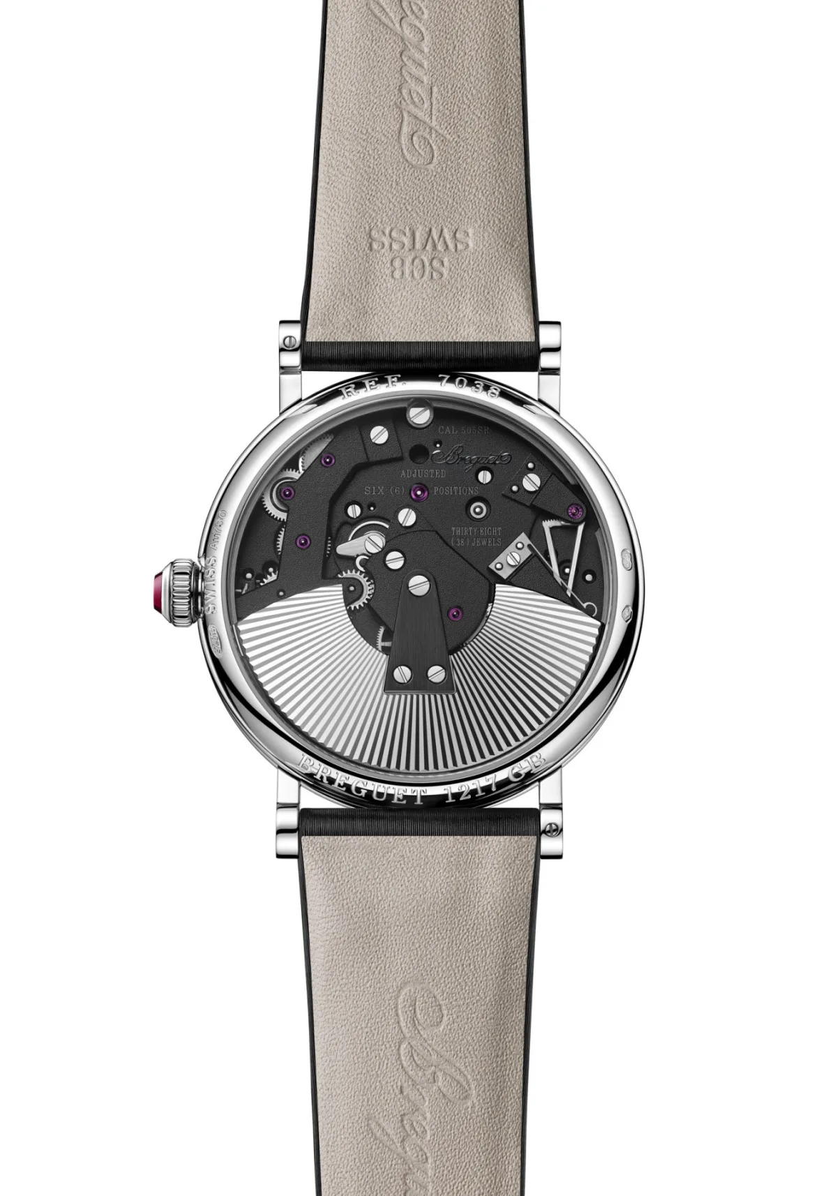 Caliber 505SR inside Breguet Tradition Seconde Rétrograde 7038