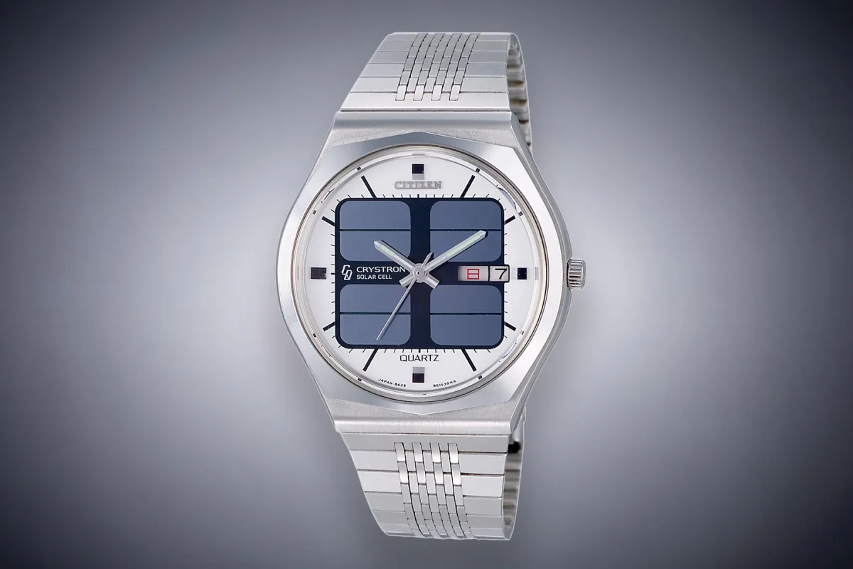 Citizen Eco-Drive Photon model with silver titanium carbide Duratect