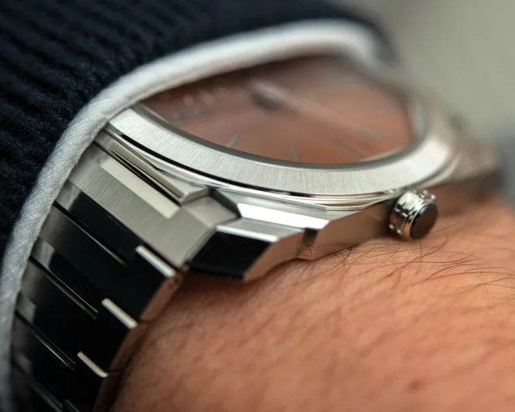 Close-up of Bulgari Octo Finissimo watch face