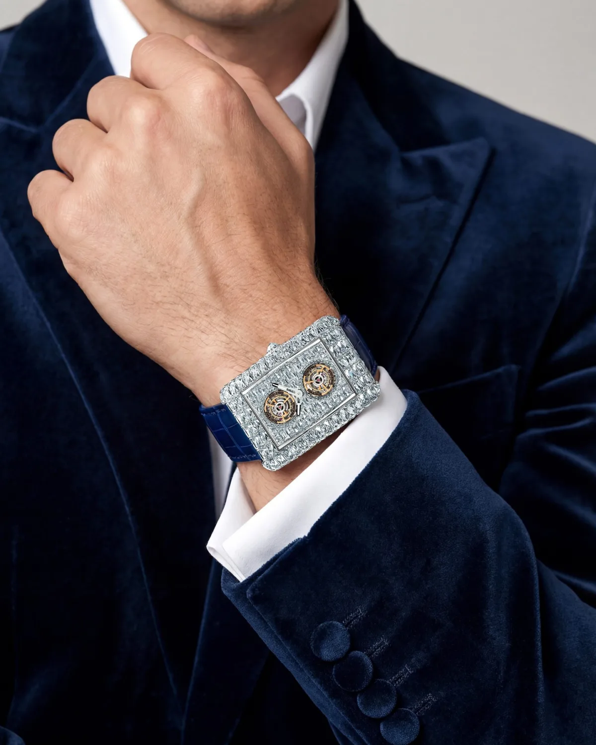 JCAM50 movement with twin tourbillons