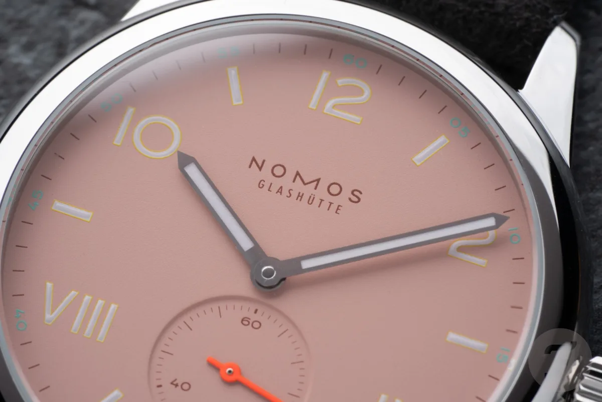 Nomos Club Campus dials in All Olive and Full Rose