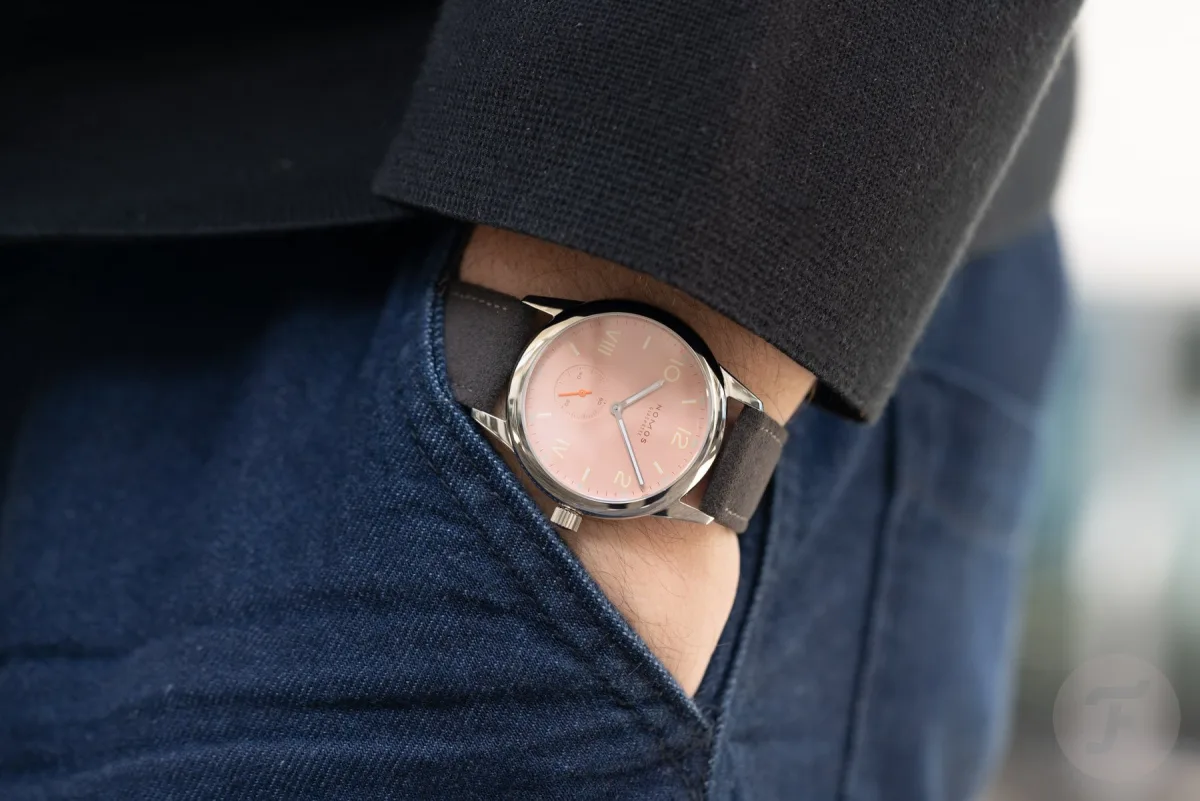 Dark gray strap of Nomos Club Campus watch