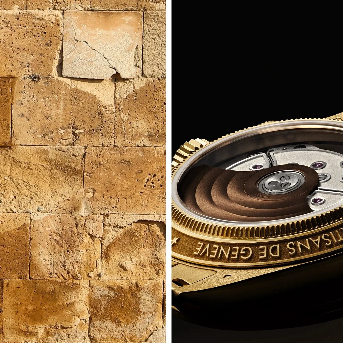 Rolex Daytona mechanism with Neapolitan stone pattern