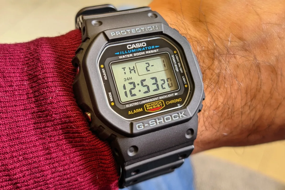 Casio G-Shock DW5600 rectangular watch