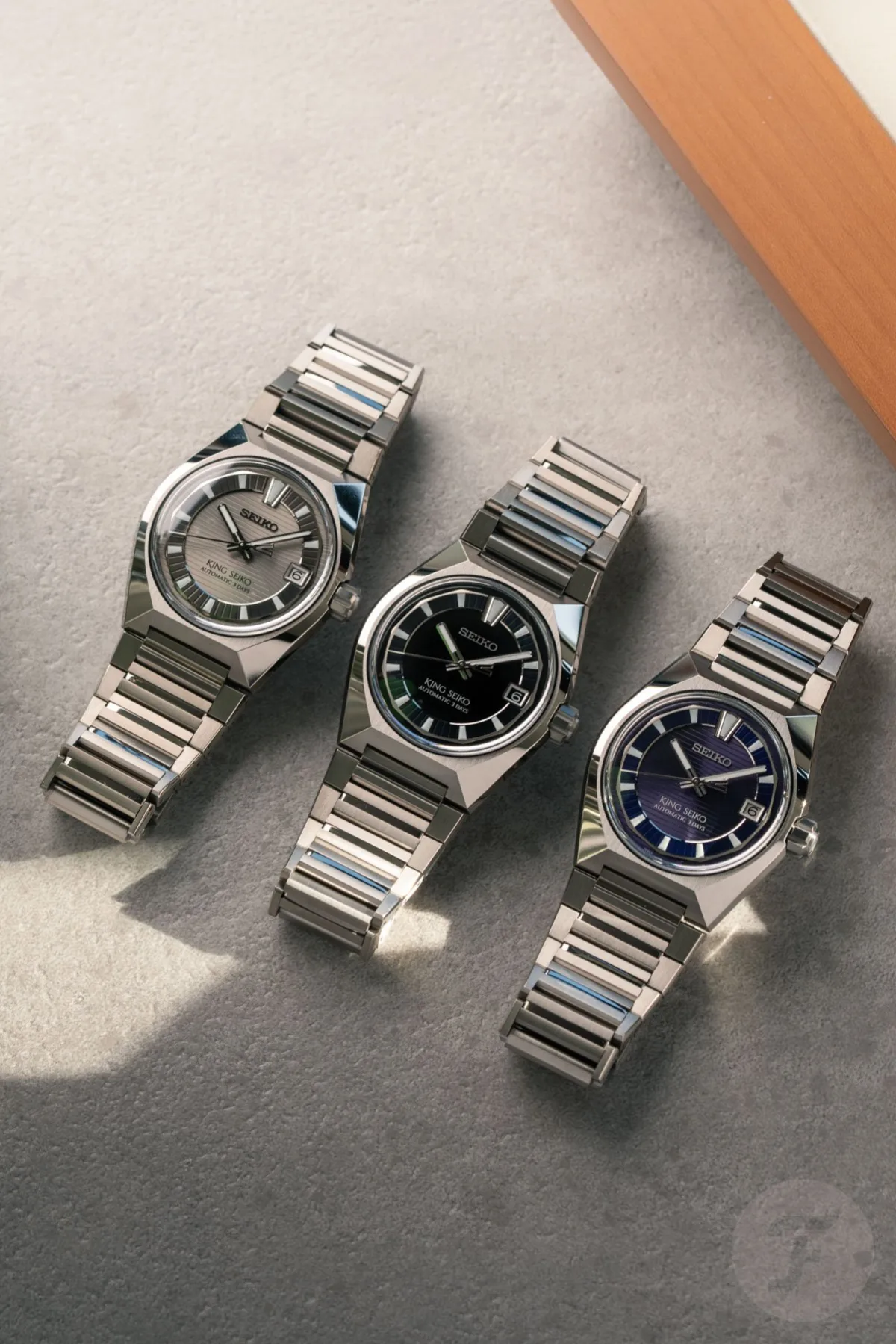 New titanium King Seiko Vanac watch close-up