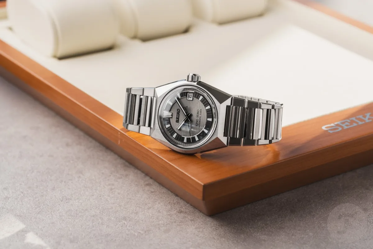 Titanium King Seiko Vanac watch on a wrist