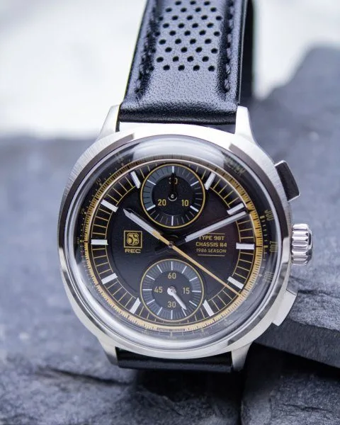 REC 98T/4 dial with Lotus 98T material