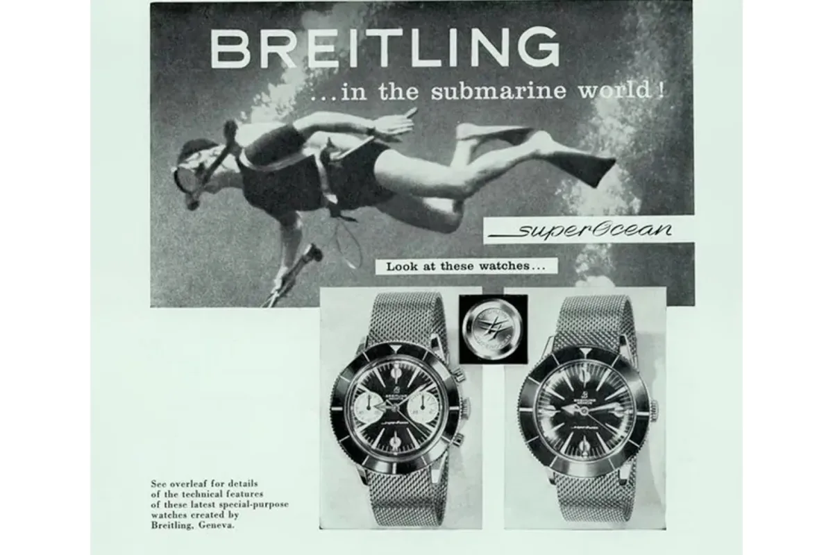 Breitling SuperOcean Heritage B01 42 showcasing bezel