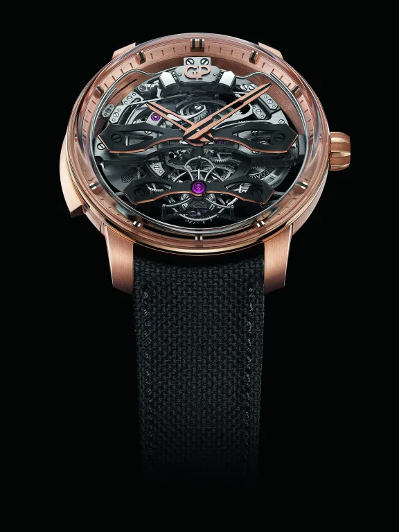 Detailed view of Girard-Perregaux watch clasp