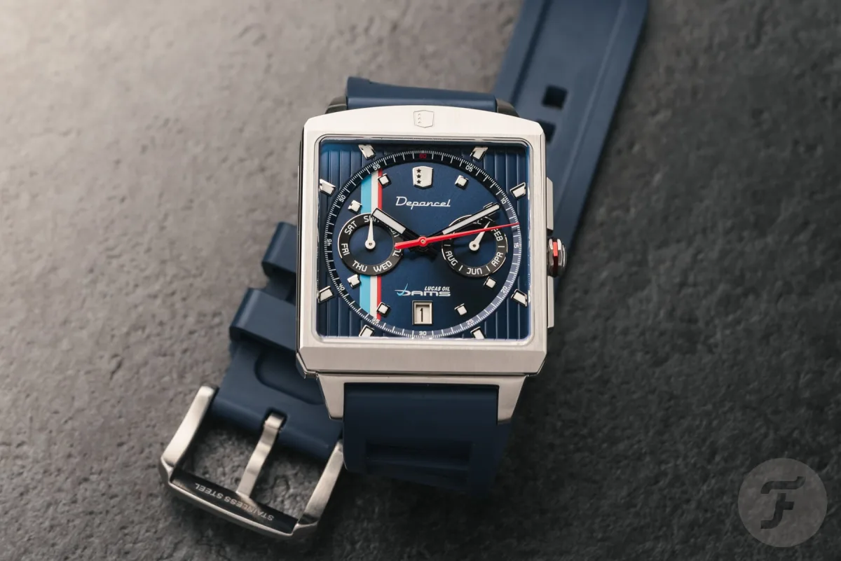 DAMS Lucas Oil logo on the watch