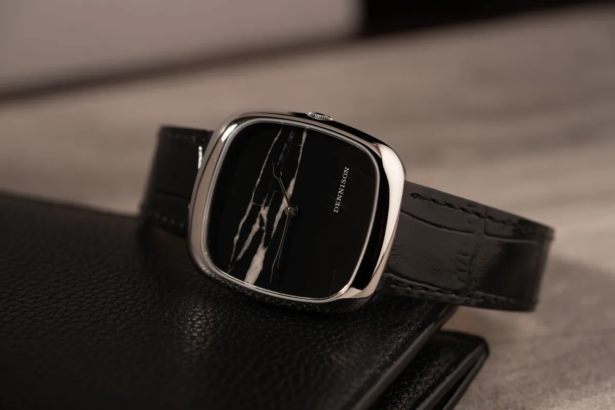 Dennison ALD Marble in Steel watch with marble dial