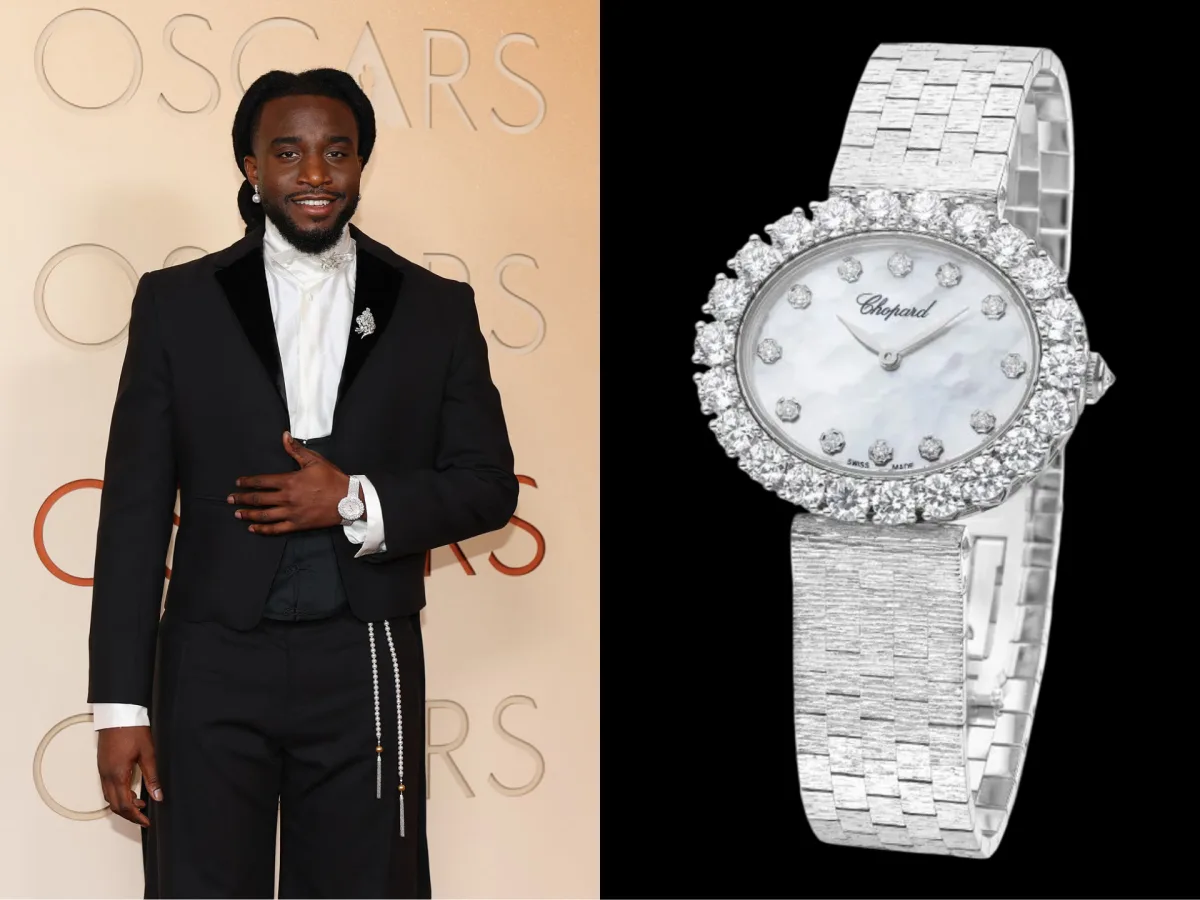 Shaboozi wearing Chopard L'Heure du Diamant