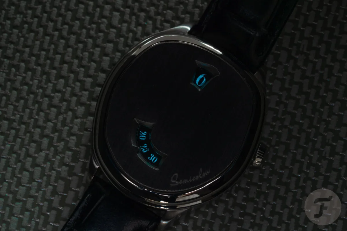 View of Semicolon Anachron movement through case back