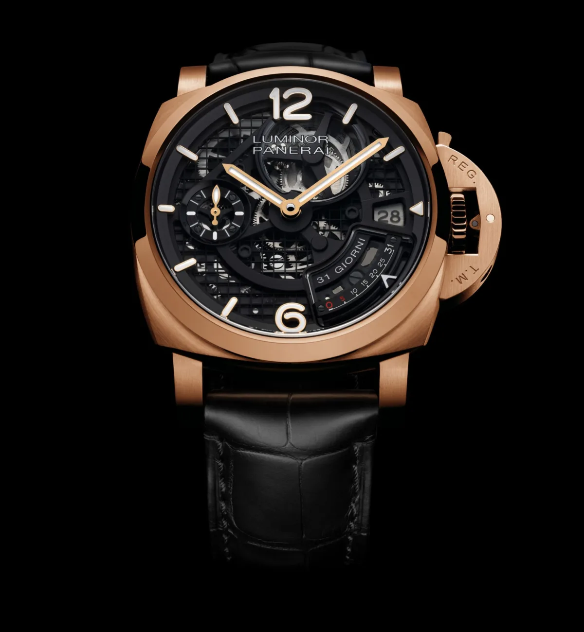 Skeletonized mechanism under sapphire crystal