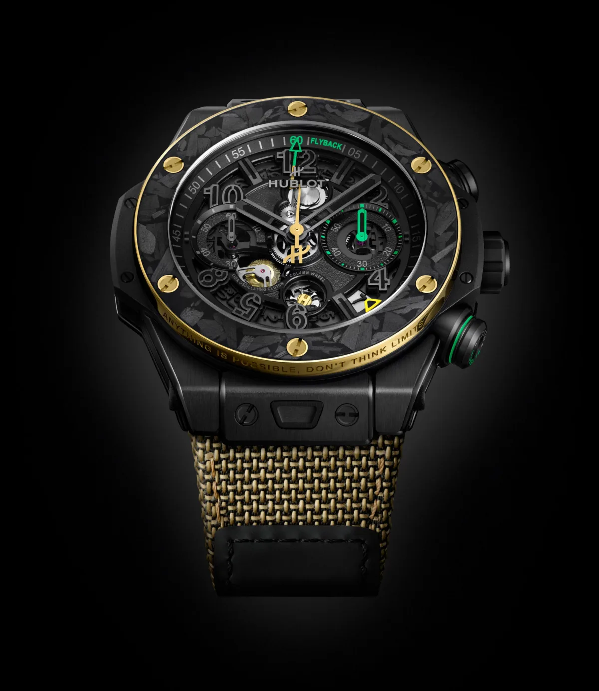 Hublot Big Bang Reloaded Usain Bolt watch front view