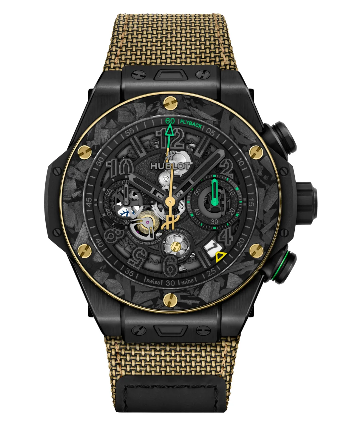 Hublot Big Bang Reloaded Usain Bolt case back with soil capsule