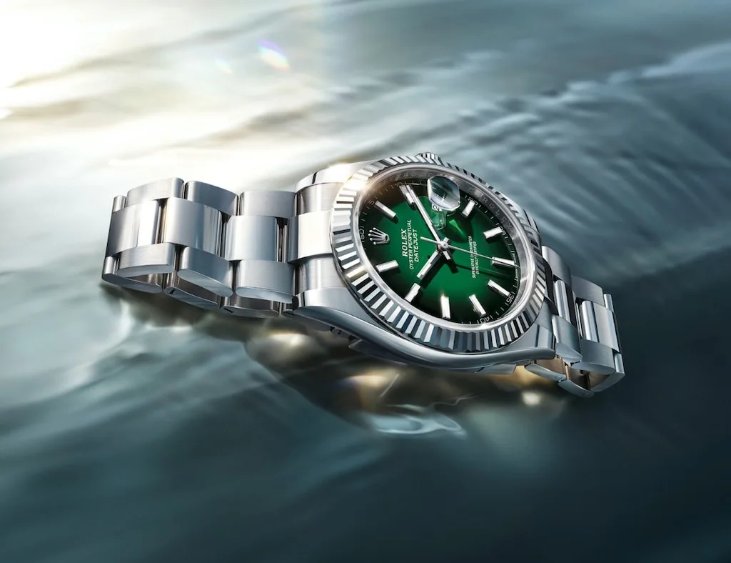 Rolex Datejust 41 with green gradient dial