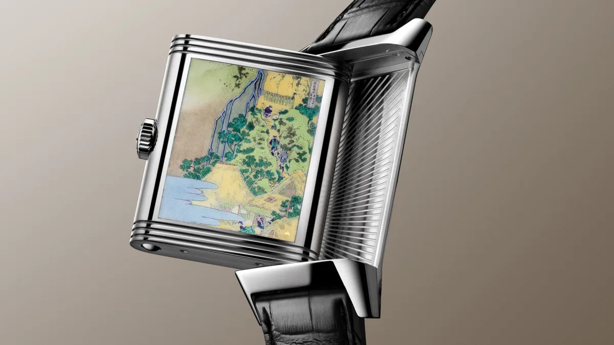 Reverso Tribute Enamel Hokusai back