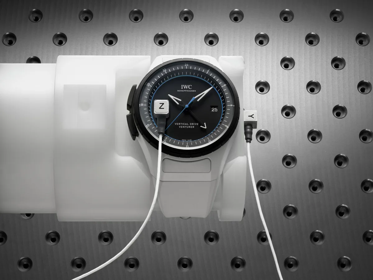 IWC watch with a ceramic and Keratanium case