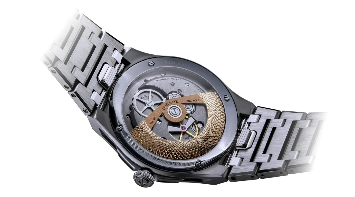 Czapek Antarctique Tourbillon Titanium Cosmic Blue watch