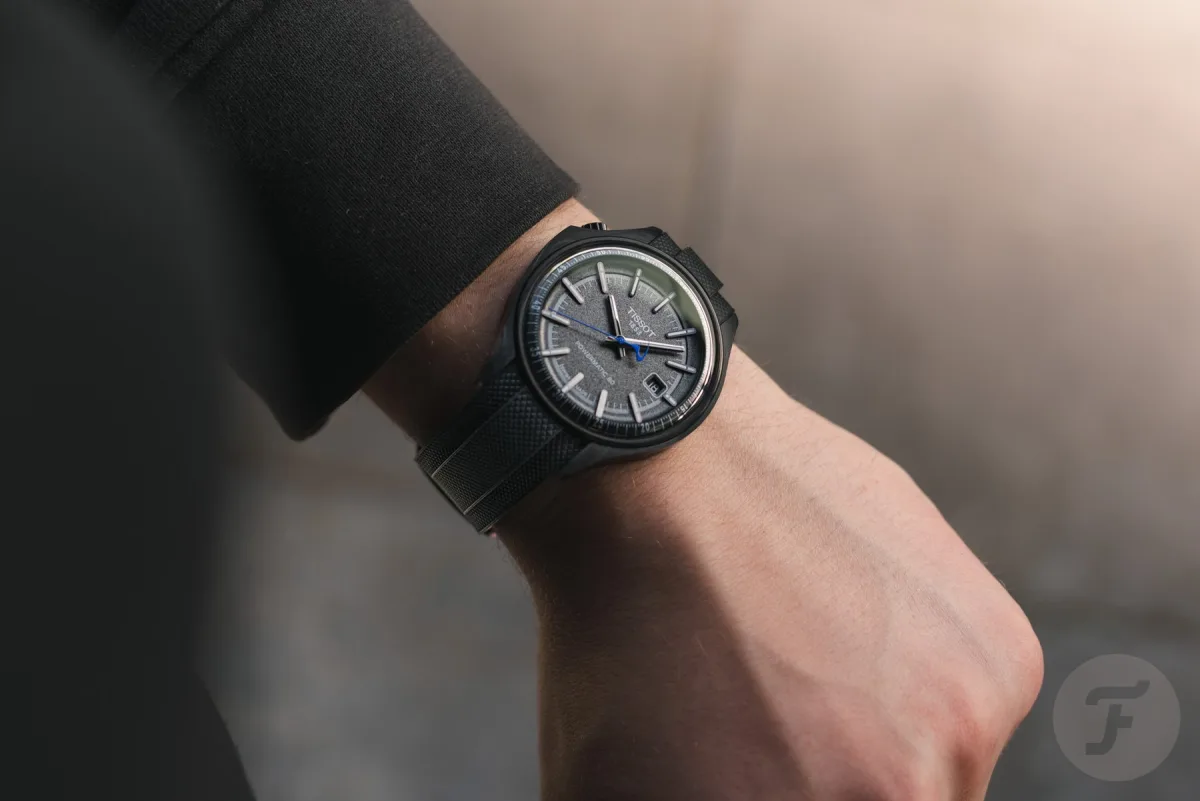 Tissot Pinarello watch with rubber strap and clasp