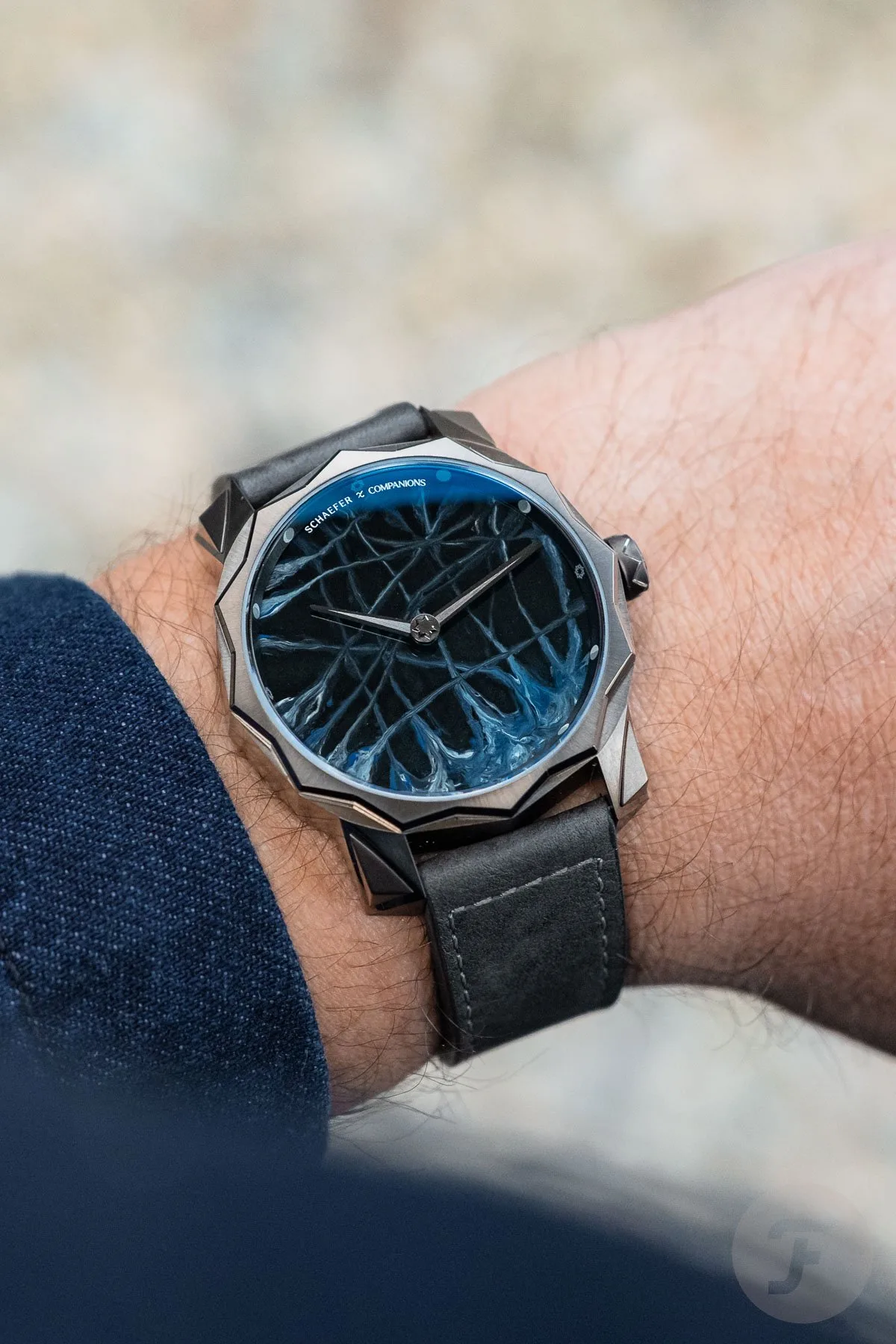 Side view highlighting ion-plated case