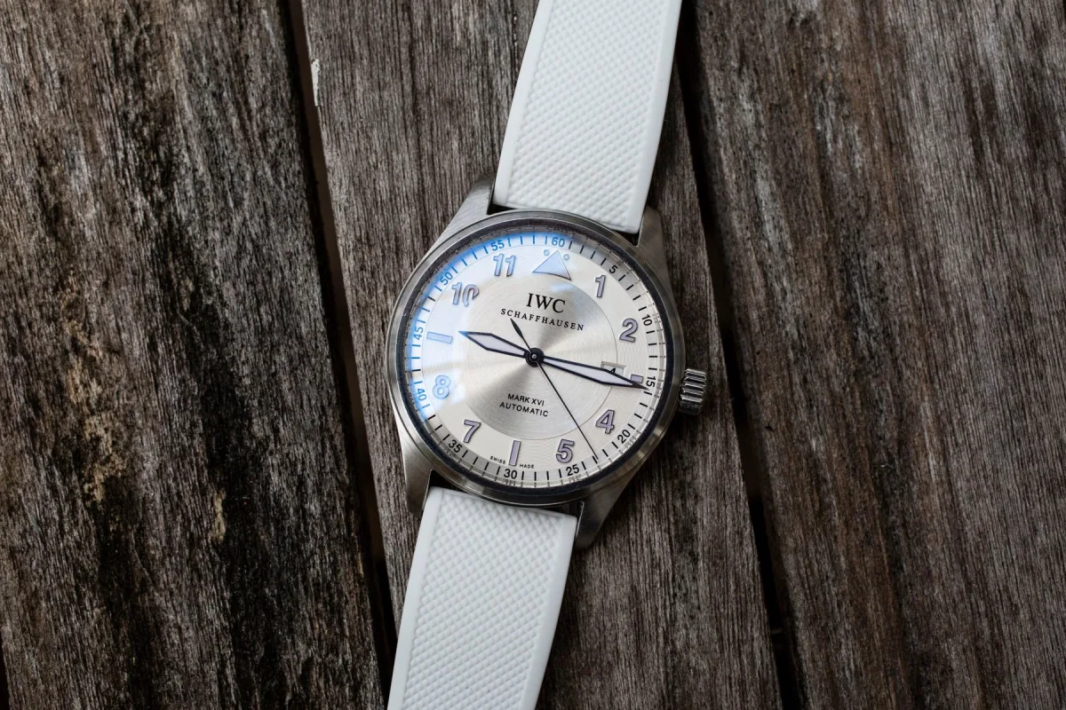 Close-up of IWC Mark XVI Spitfire dial