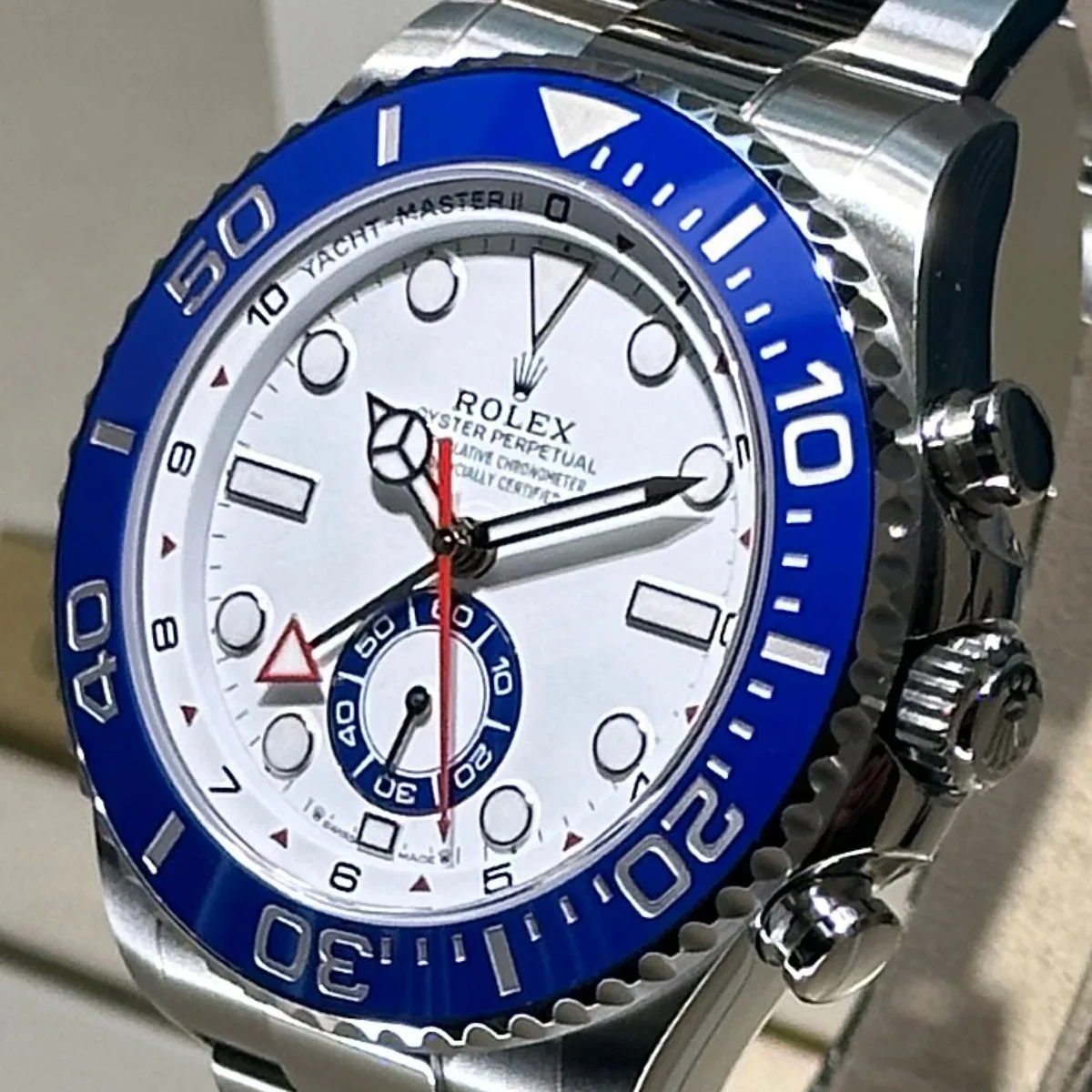 Rolex Yacht-Master II showing countdown scale