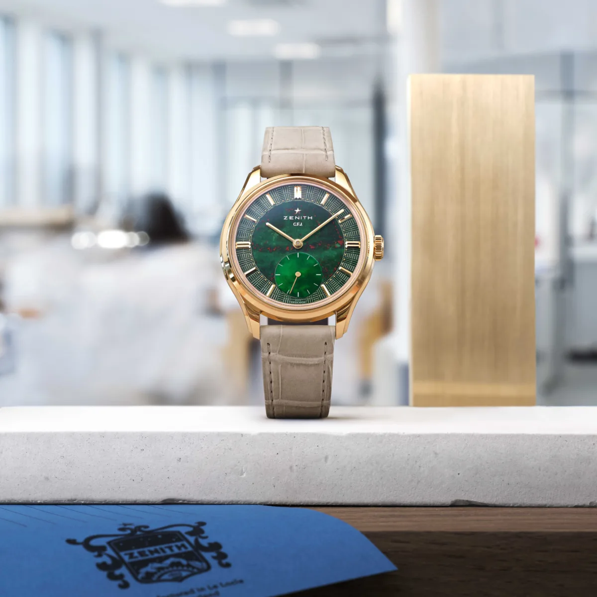Zenith G.F.J. Bloodstone with hematite dial
