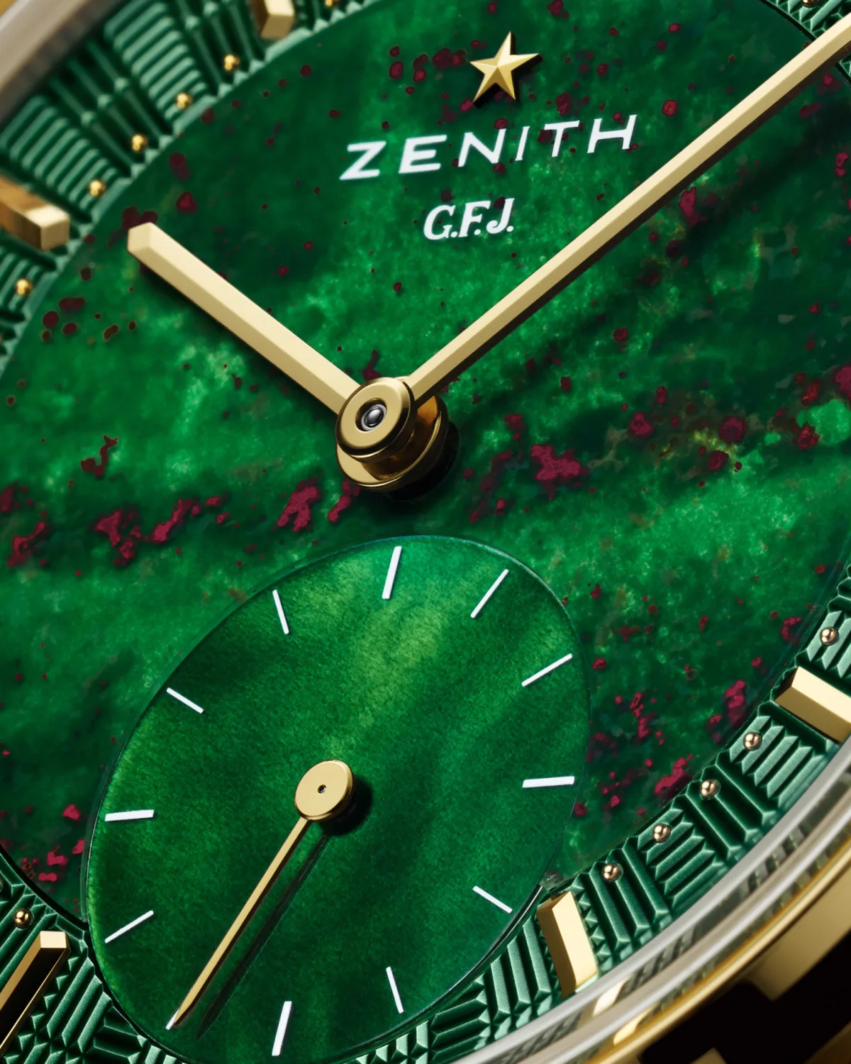 Zenith G.F.J. Bloodstone yellow gold case