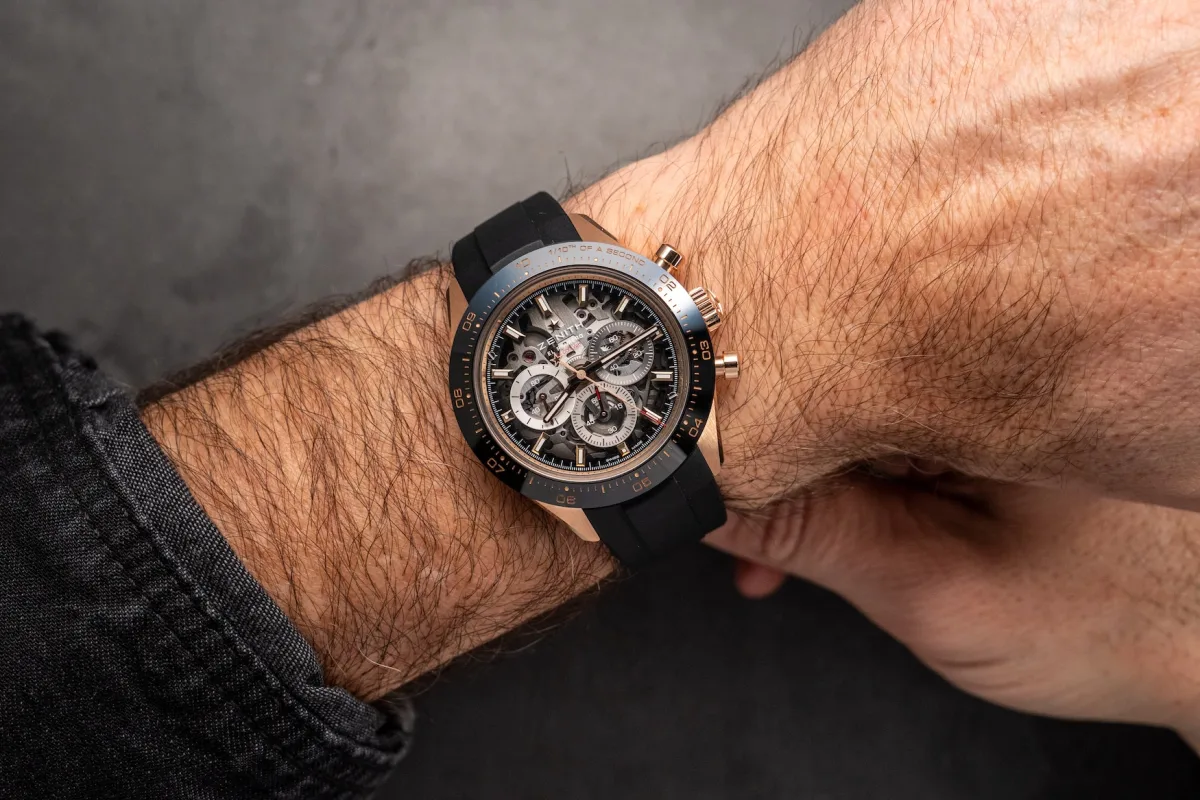 Zenith Chronomaster Sport with rubber strap