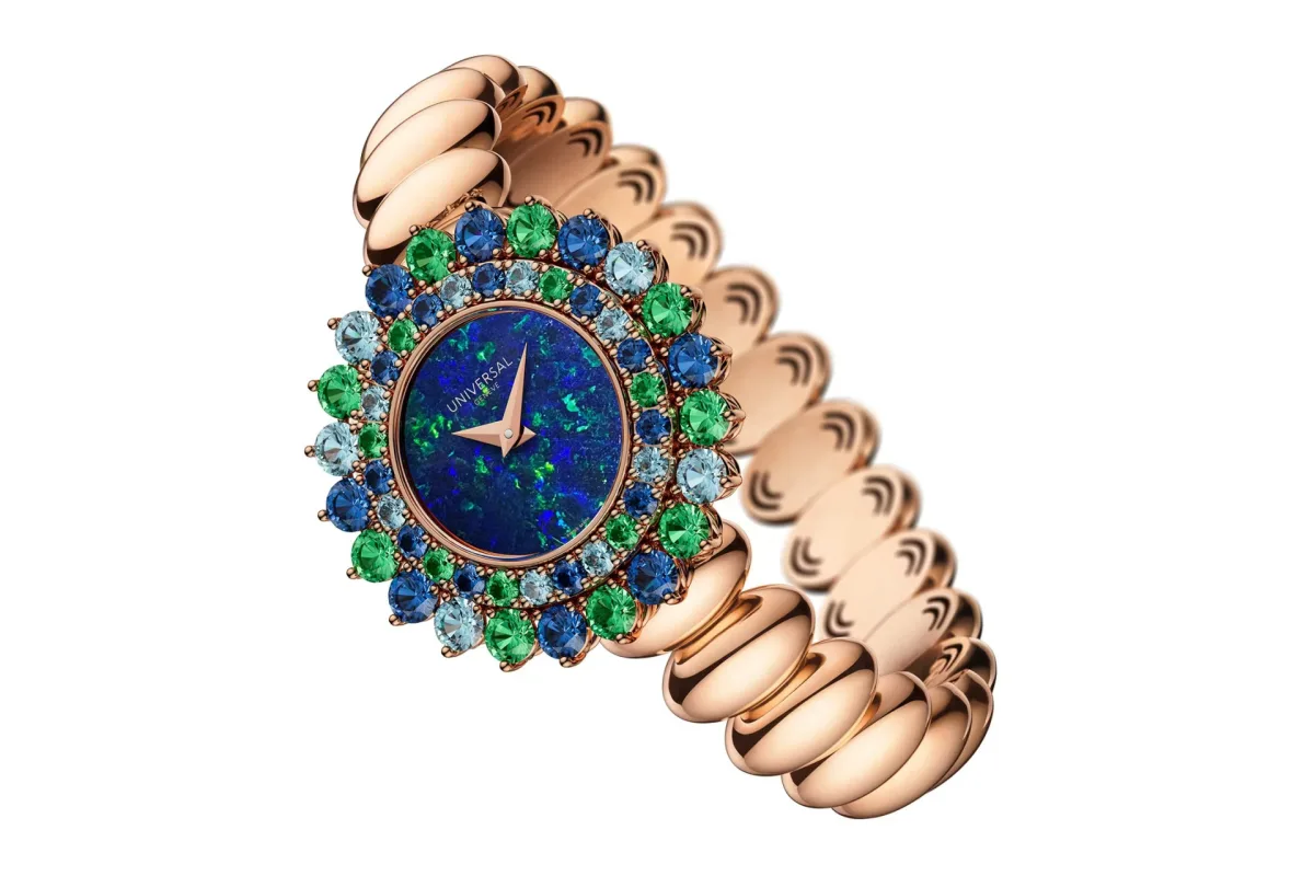 Disco Mini Couture Edition with fire opal dial