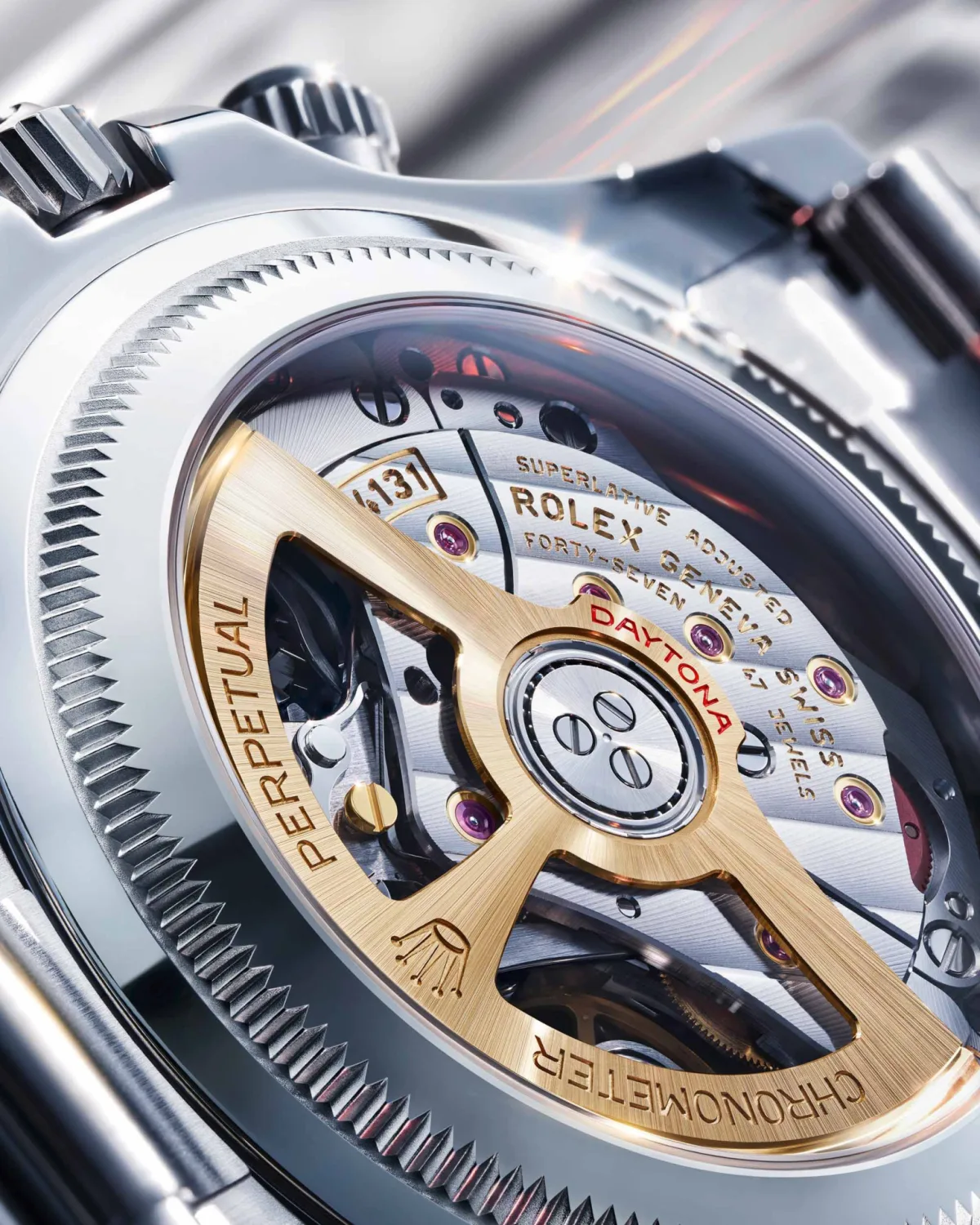 Oyster bracelet with Oysterlock clasp on Rolex Daytona