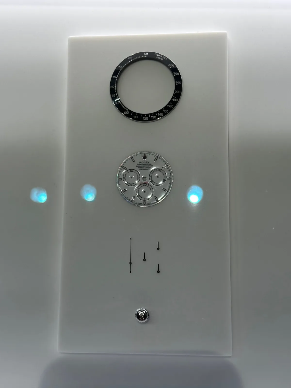 Rolex Daytona enamel dial with ceramic base