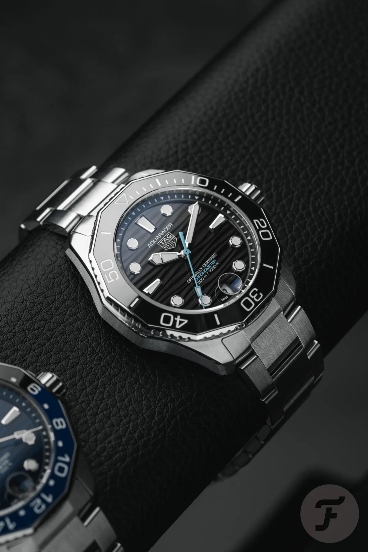 TAG Heuer Aquaracer displaying chronometer certification