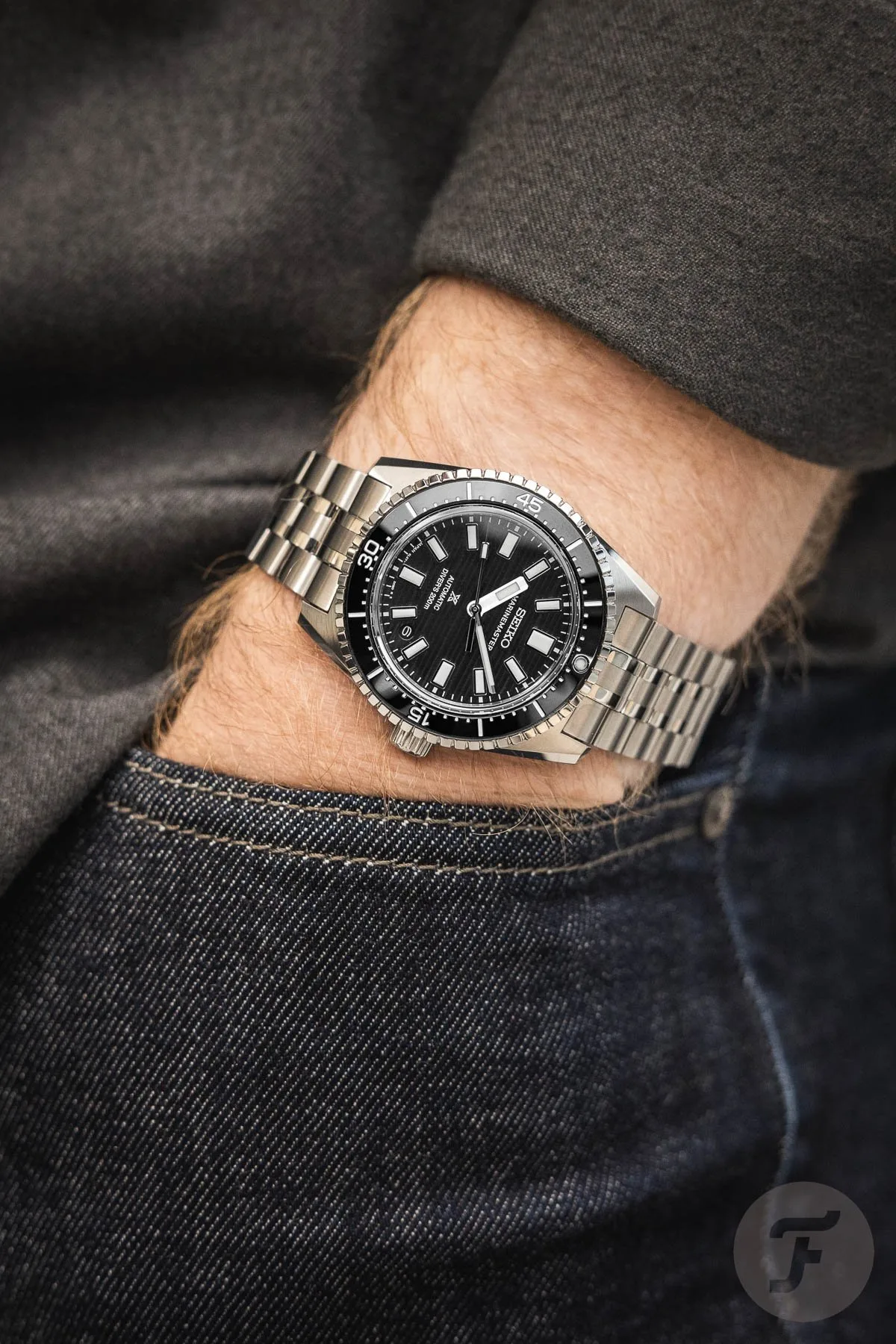 Seiko Marinemaster showcasing proprietary 6L37 caliber
