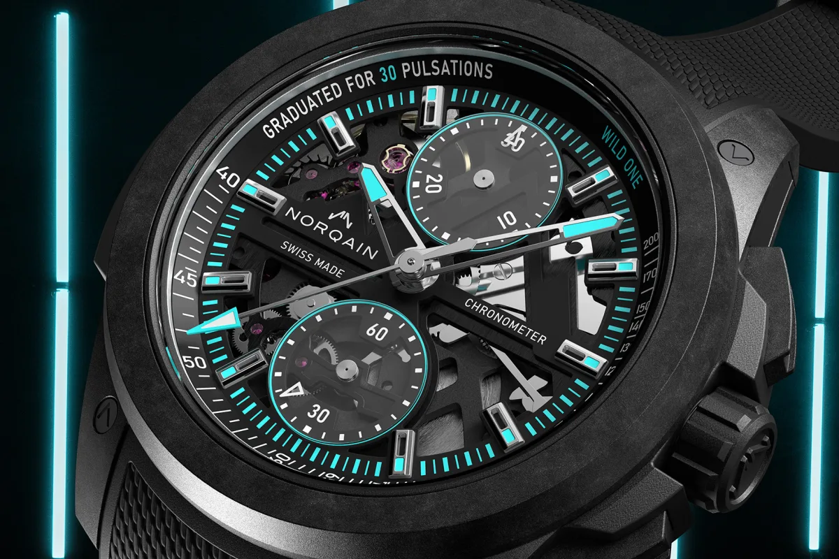 Norqain Wild One Skeleton Chrono skeletonized dial