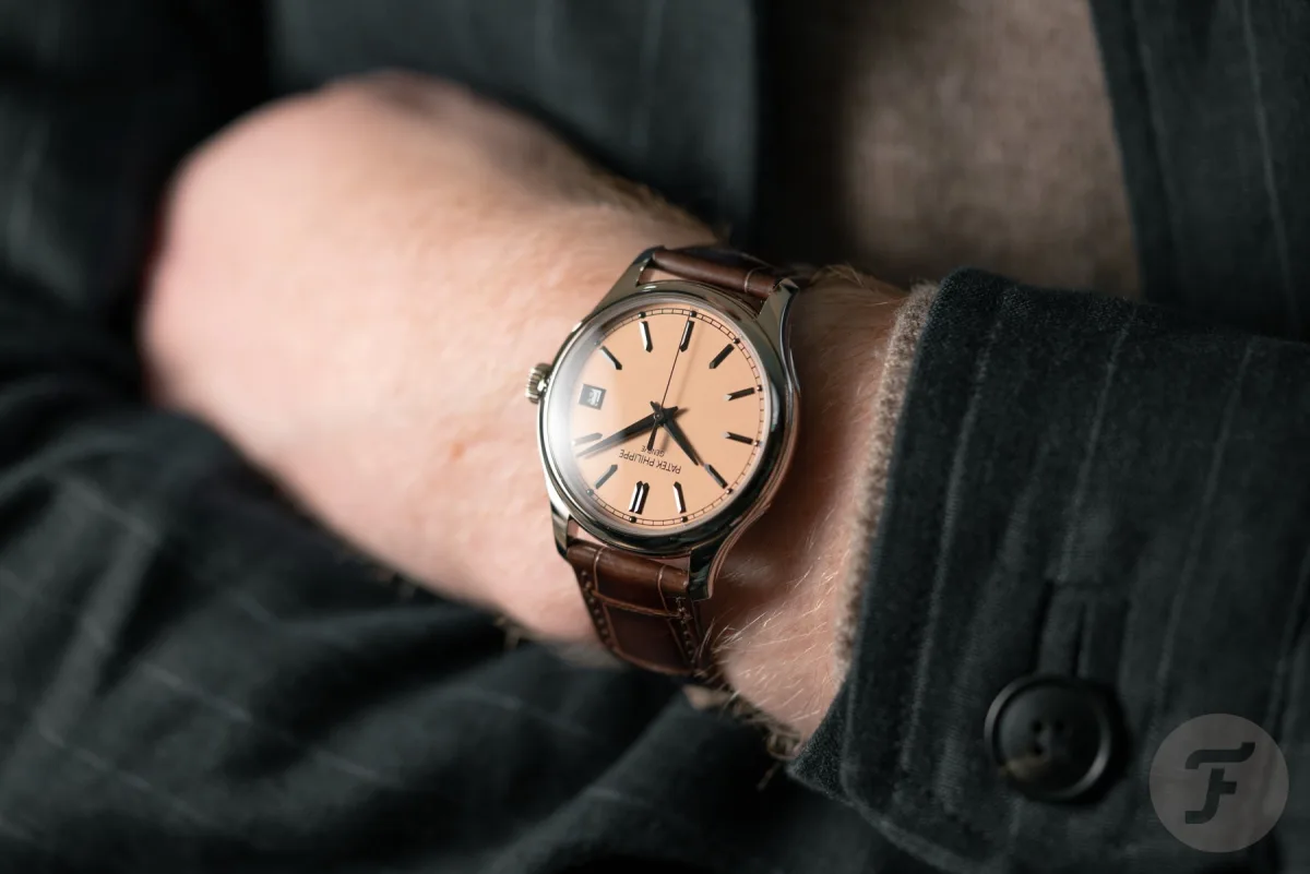 Patek Philippe Calatrava 5227G-015 with Officer’s case back.