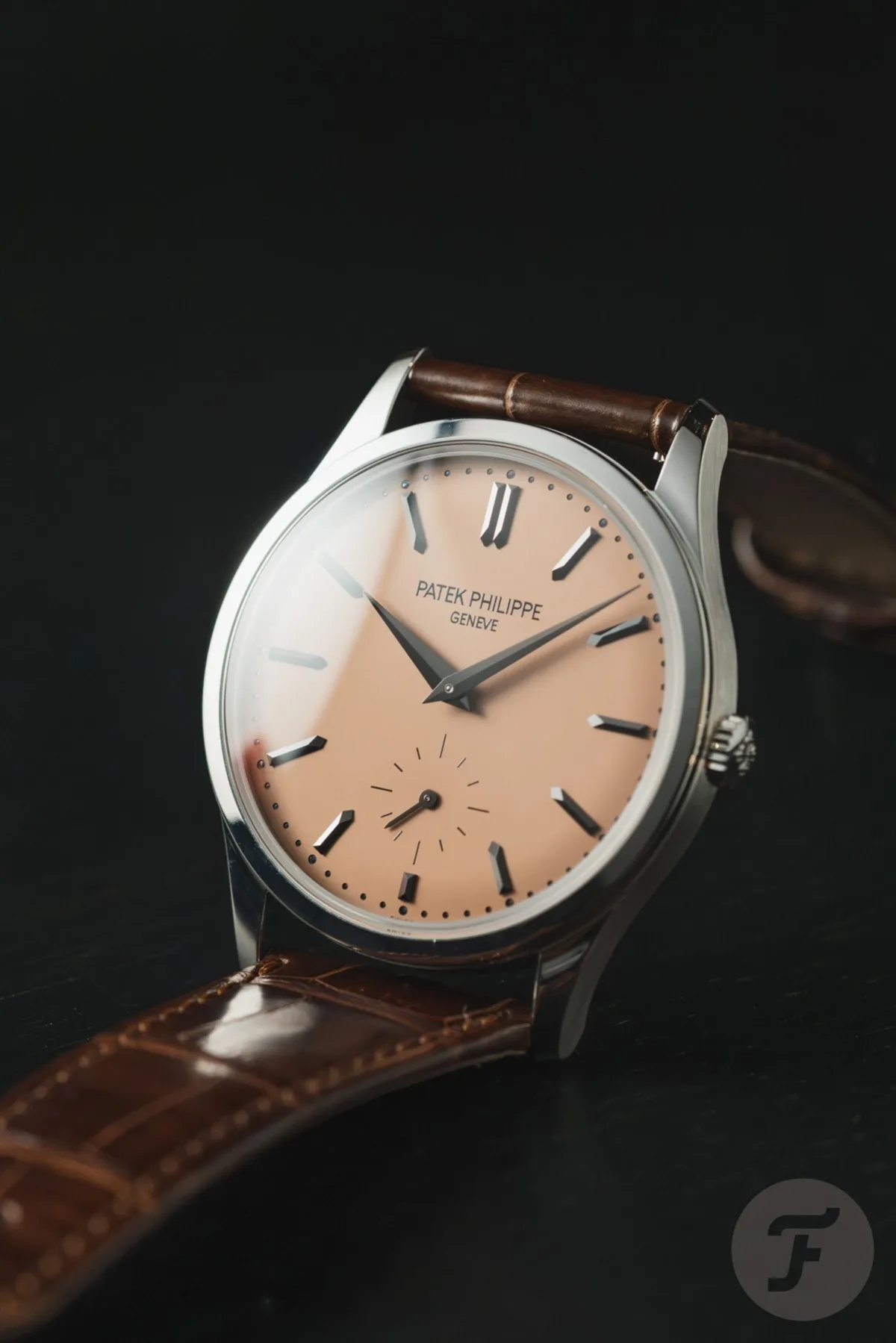 Patek Philippe Calatrava 5227G-015 close-up.