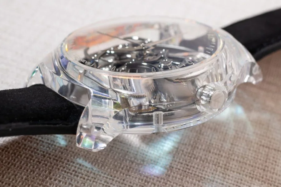 ArtyA Purity Stairway To Heaven Wavy HMS Sapphire Iridescent watch on wrist