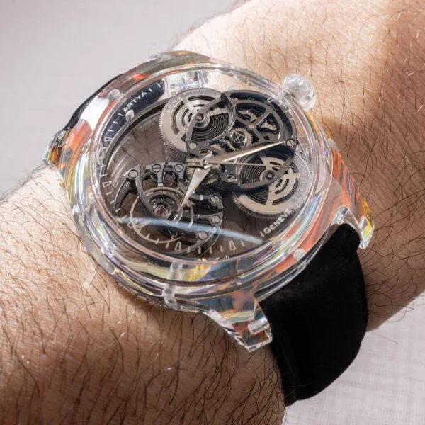 ArtyA logo on the movement's bridges